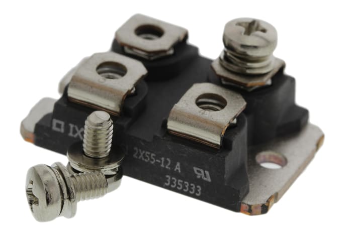 IXYS 1200V 56A, Dual Rectifier Diode, 4-Pin SOT-227B DSI2X55-12A