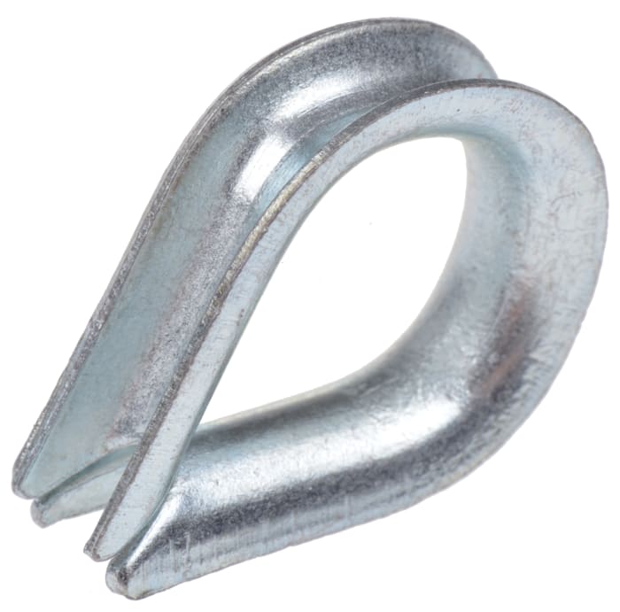 RS PRO, RS PRO Steel Thimble For Use With 5mm Diameter Wire Rope, 192-991