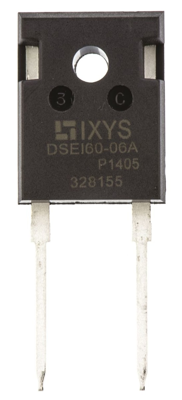 DSEI60-06A IXYS | IXYS 600V 60A, Rectifier Diode, 2-Pin TO DSEI60-06A IXYS | IXYS 600V 60A, Rectifier Diode, 2-Pin TO