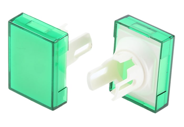 Omron Green Rectangular Push Button Lens