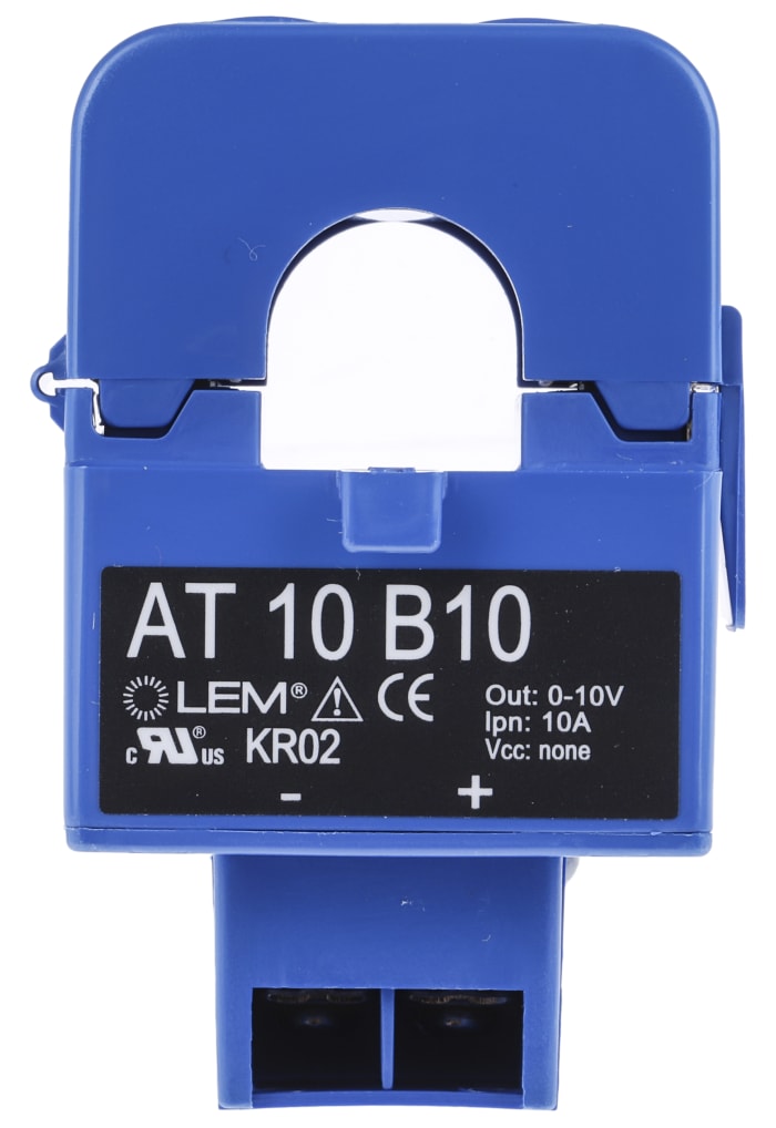 LEM AT Series Current Transformer, 10A Input, 10:1, 16mm Bore