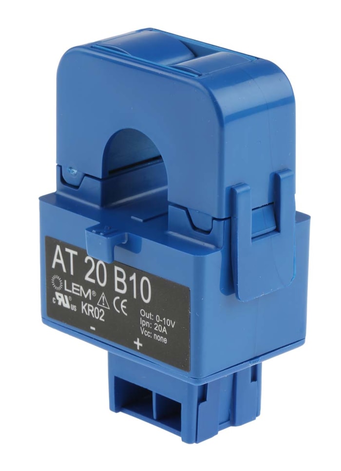 LEM AT Series Current Transformer, 20A Input, 20:1, 16mm Bore