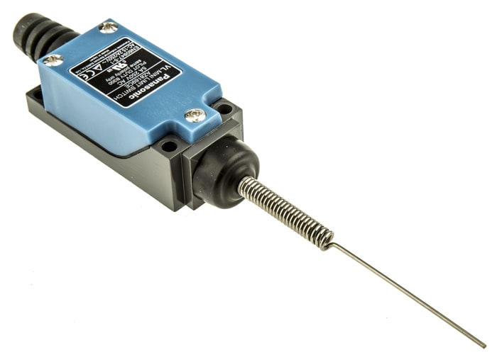 Panasonic AZ8 Series Coil Spring Limit Switch, NO/NC, IP64, DPST, 250V ac Max, 5A Max