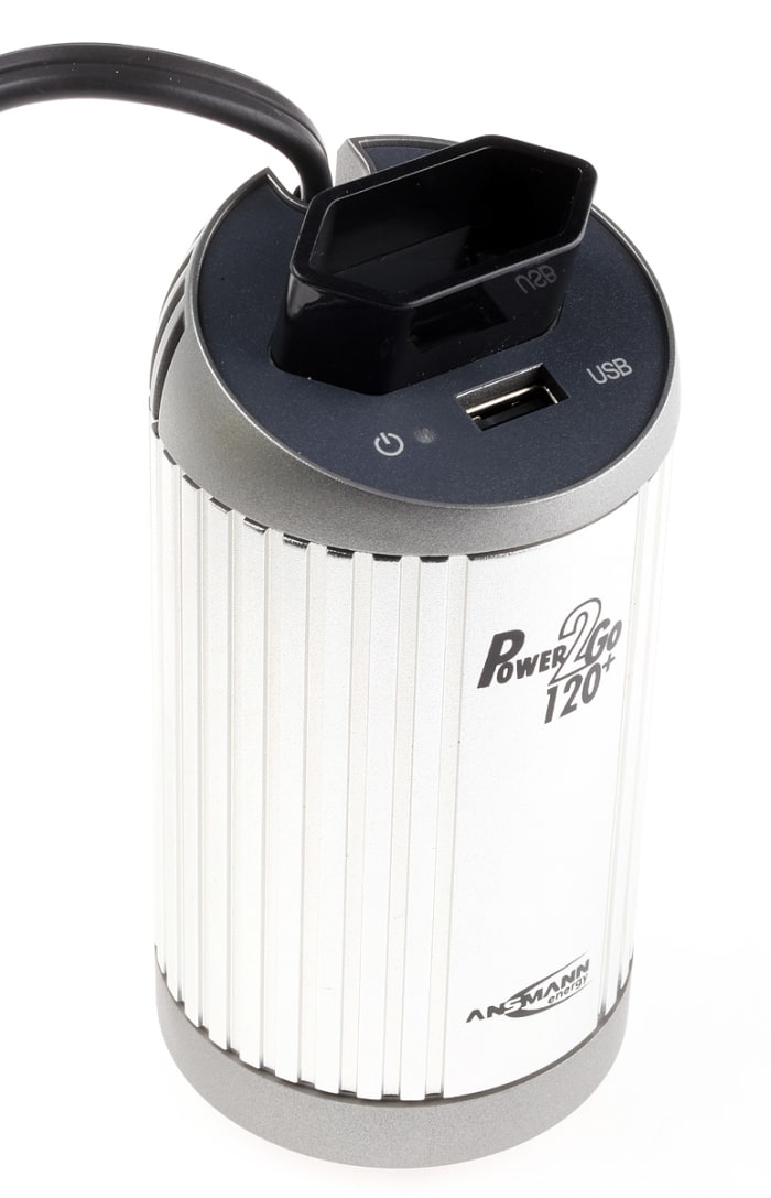 Ansmann Quasi Sine Wave 120 W, 2.5 W DC-AC Car Power Inverter, 11 → 14V dc Input, 220V ac Output