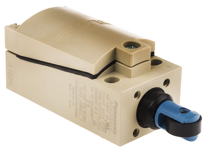 Panasonic AZD1 Series Plunger Limit Switch, NO/NC, IP67, DPST, 380V ac Max, 6A Max
