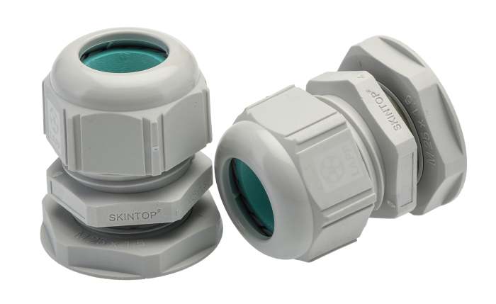 Presse-étoupe Lapp SKINTOP, M25, en Polyamide, Ø 9mm à Ø 17mm, avec contre-écrous, IP68