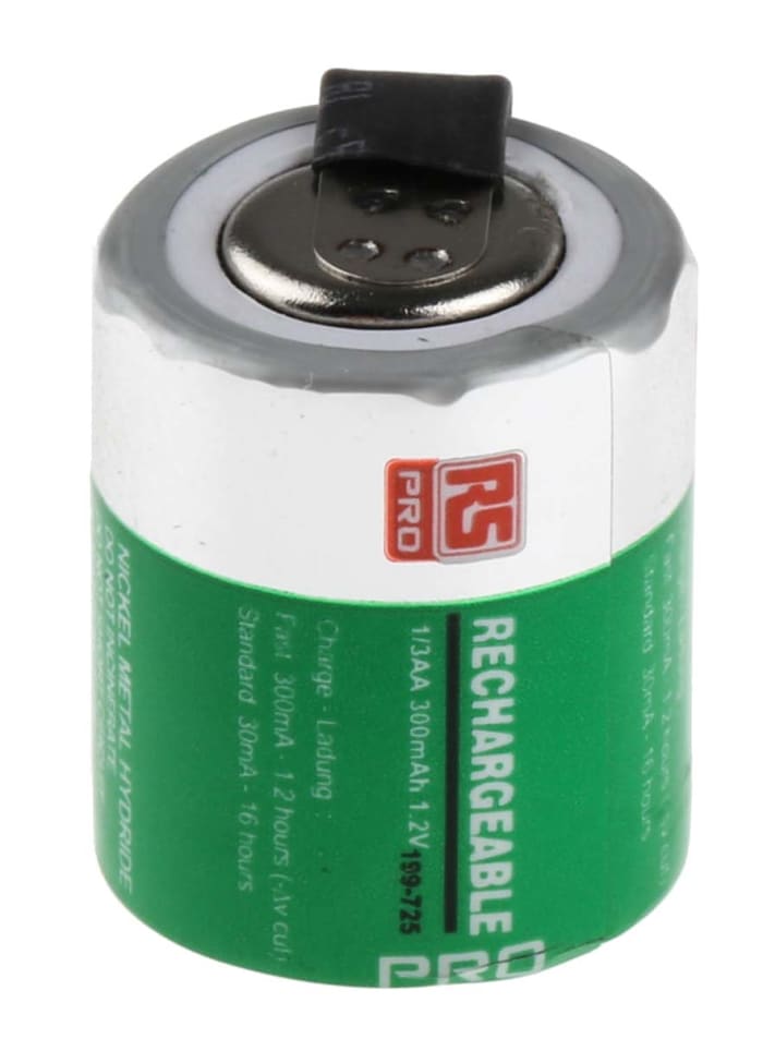 Accumulateur 1.2V 300mAh 1/3 AA NiMH RS PRO