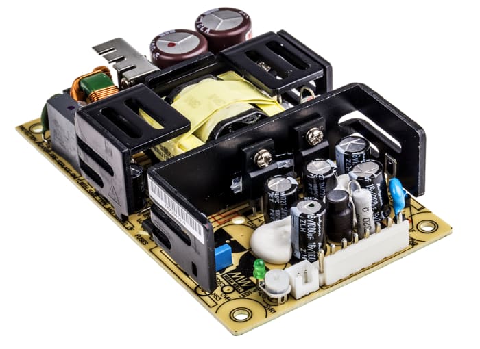 MEAN WELL Switching Power Supply, RPS-75-12, 12V dc, 6.3A, 75.6W, 1 Output, 127 → 370 V dc, 90 → 264 V ac