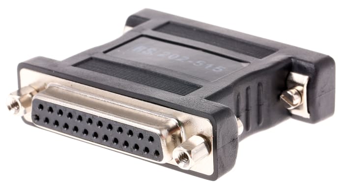 RS PRO D Sub Adapter Male 25 Way D-Sub to Female 25 Way D-Sub
