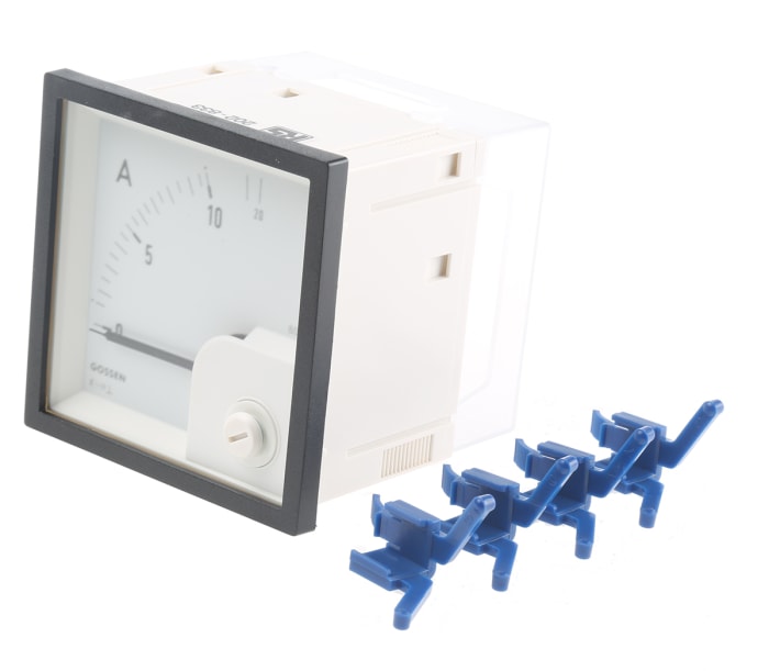 GILGEN Muller & Weigert Analogue Panel Ammeter 20A AC, 68mm x 68mm Moving Iron