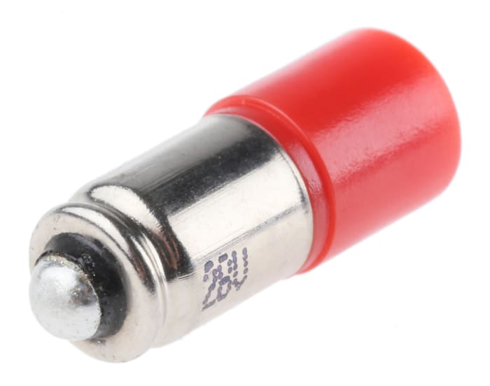 RS PRO Red LED Indicator Lamp, 28V ac/dc, Midget Groove Base, 6mm Diameter, 1750mcd