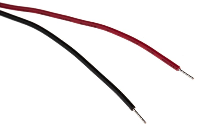 RS PRO Red Panel Mount Indicator, 24V dc, 8mm Mounting Hole Size, Lead Wires Termination