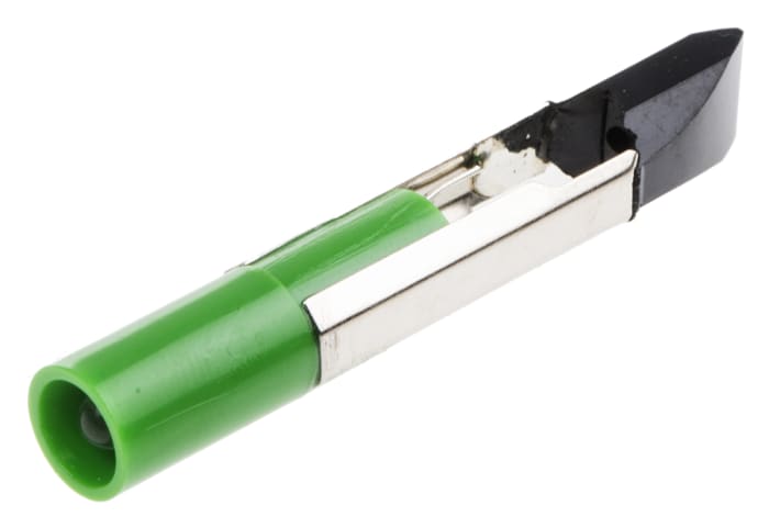 RS PRO Green LED Indicator Lamp, 28V ac/dc, Telephone Slide Base, 6.8mm Diameter, 2100mcd