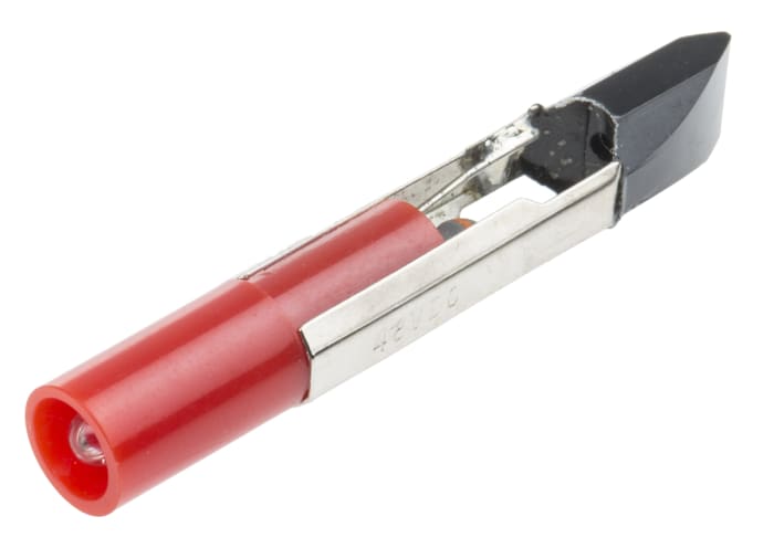 LED simple rouge T6.8, 48 V c.a./c.c.