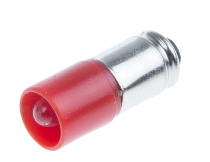 RS PRO Red LED Indicator Lamp, 12V ac/dc, Midget Groove Base, 6mm Diameter, 1750mcd