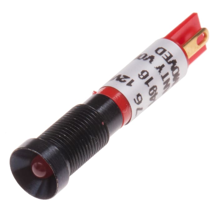 Voyant LED lumineux  Rouge RS PRO, dia. 6mm, 12V c.c., taille de la lampe 3 mm