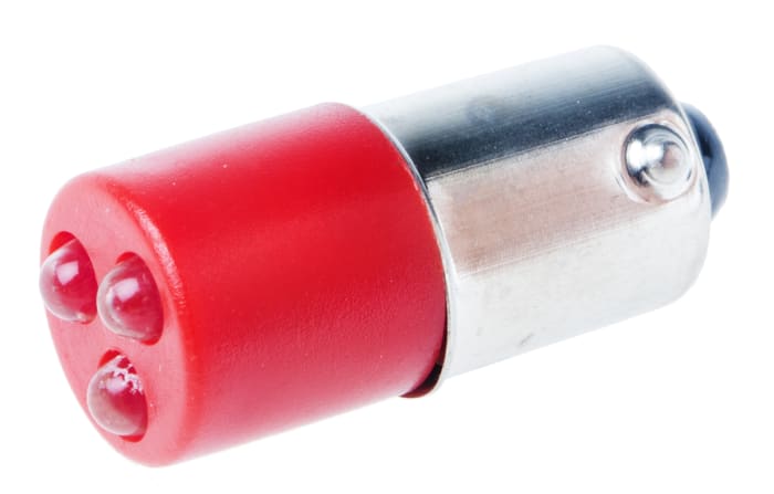 Indicador LED RS PRO, Rojo, lente prominente, Ø montaje 25 x 10mm, 130V ac, 5mA, 685 x 3mcd