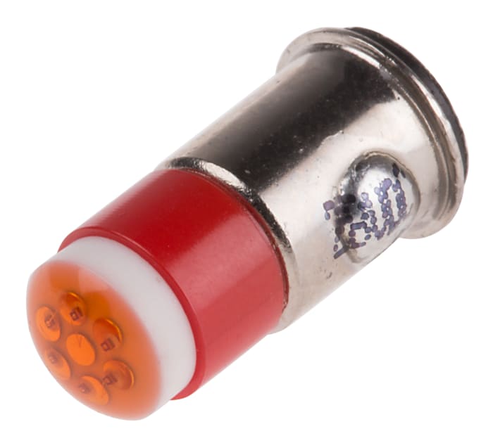 RS PRO Red LED Indicator Lamp, 28V dc, Midget Flange Base, 6mm Diameter, 40mcd