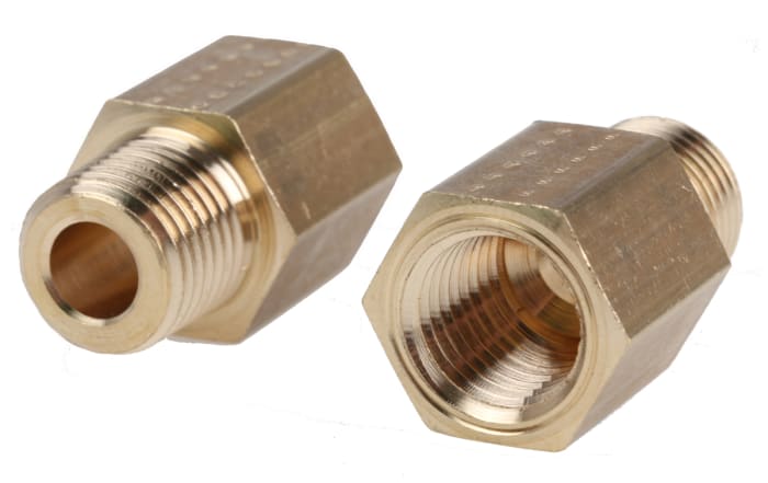 Legris Straight Threaded Adaptor, R 1/4 Male to NPT 1/4 Female, Threaded Connection Style