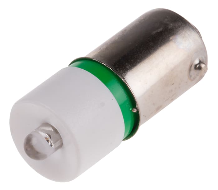 RS PRO Green Panel Mount Indicator, 24V ac/dc, 25 x 10mm Mounting Hole Size