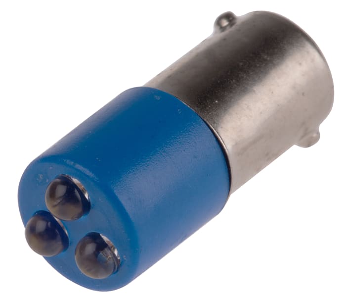 RS PRO Blue Panel Mount Indicator, 24V ac/dc, 25 x 10mm Mounting Hole Size