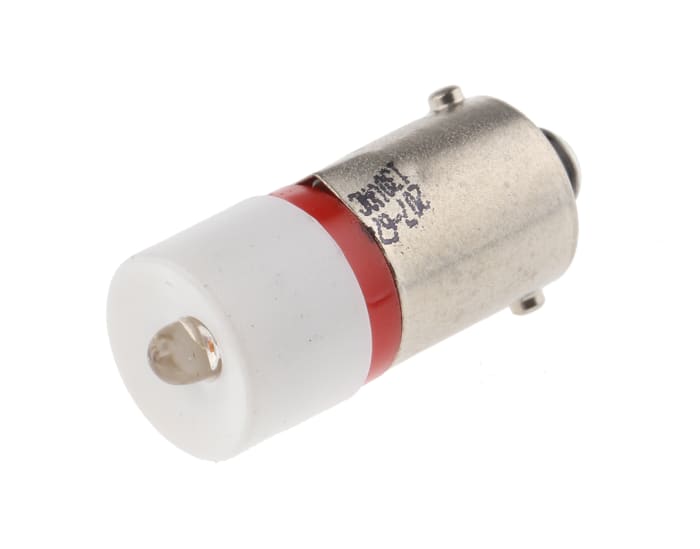 Voyant lumineux Rouge, culot BA9S, 130V c.a.