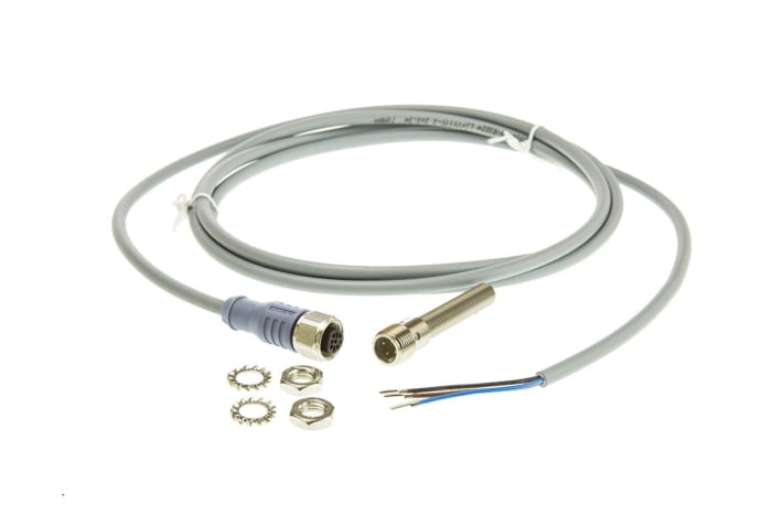 RS PRO Inductive Threaded Barrel Proximity Sensor, M8, 1.5 mm Detection, PNP NO, 10 → 30 V dc