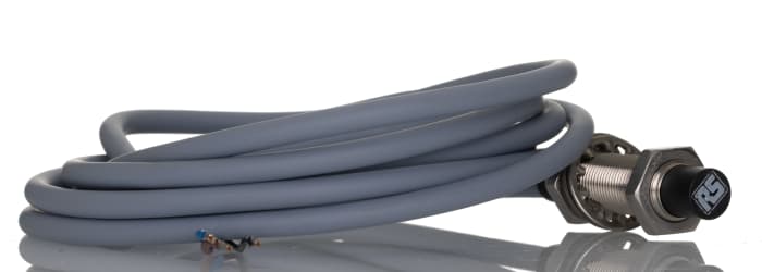RS PRO Inductive Threaded Barrel Proximity Sensor, M12, 8 mm Detection, PNP NO, 10 → 30 V dc