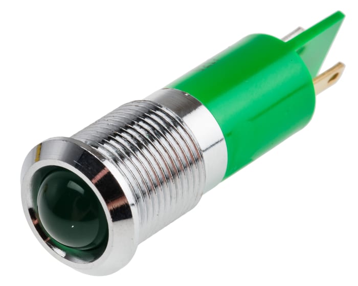 RS PRO Green Panel Mount Indicator, 48V dc, 65 V dc