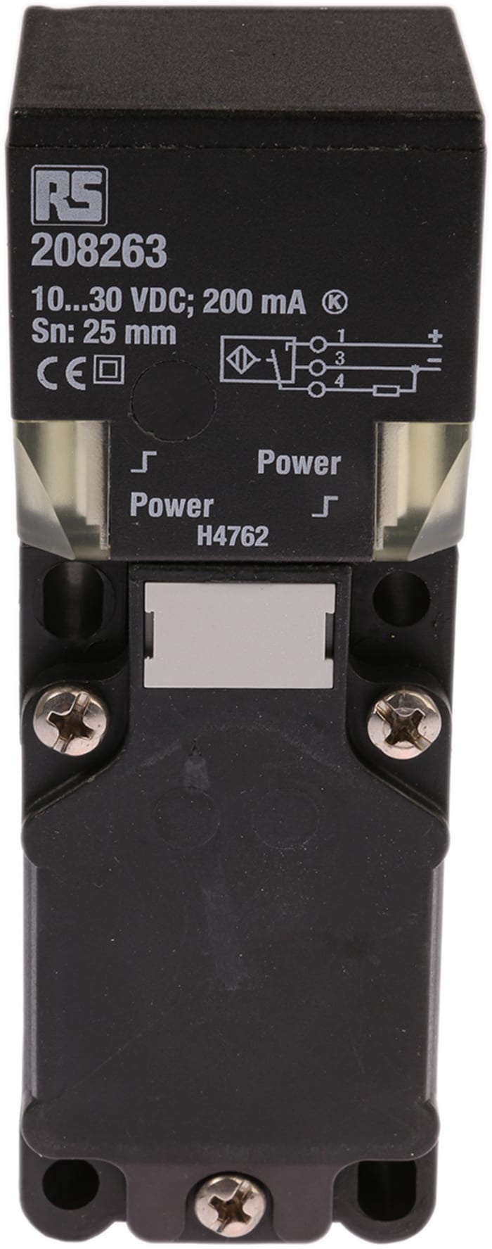 RS PRO Inductive Block Proximity Sensor, 25 mm Detection, PNP NO, 10 → 30 V dc