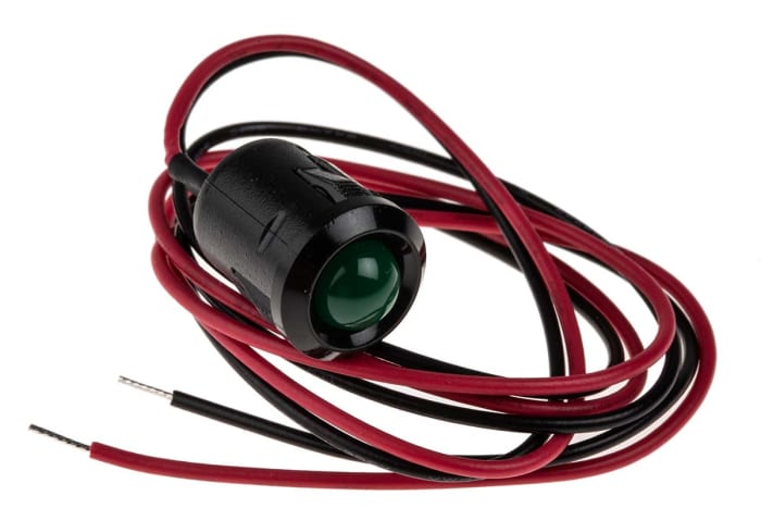 Voyant LED lumineux  Vert RS PRO, dia. 12mm, 12V c.c.