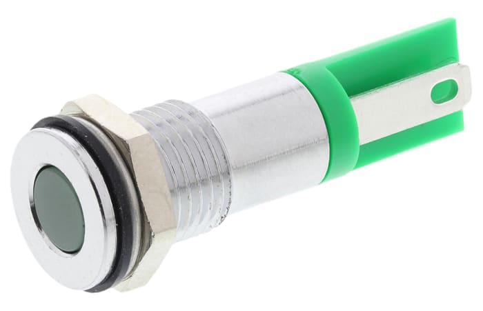 Voyant LED lumineux  Vert RS PRO, dia. 8mm, 2V c.c.