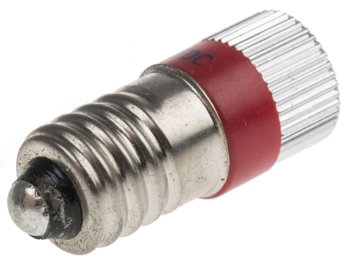 RS PRO RS PRO Red LED Indicator Lamp, 24V dc, E10 Base, 10mm Diameter