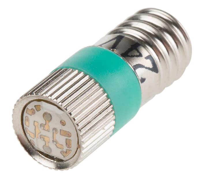 RS PRO Green LED Reflector Bulb, E10 Base, 10mm Diameter, 170/160mcd