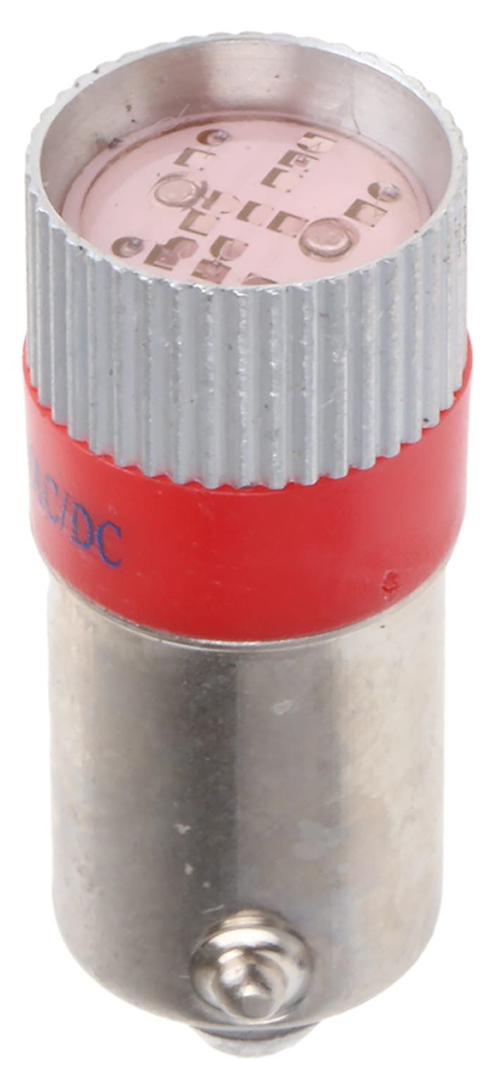 Voyant lumineux Rouge, culot BA9S, 24V c.c.