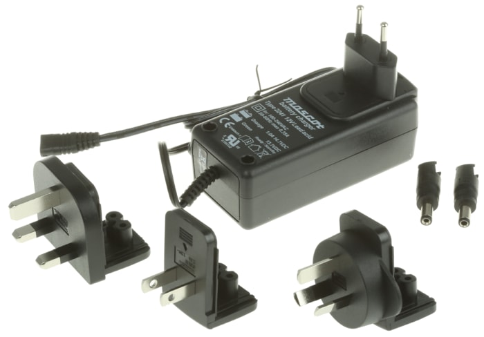 Mascot Battery Charger For Lead Acid 12V 1A with AUS, EU, UK, USA plug