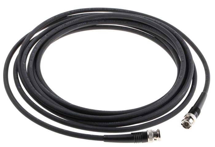 Radiall Male BNC to Male BNC, 5m, RG59 Coaxial, Terminated75 Ω