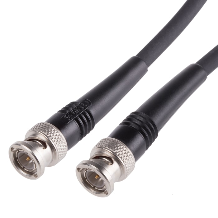Radiall Male BNC to Male BNC, 1m, RG59 Coaxial, Terminated75 Ω