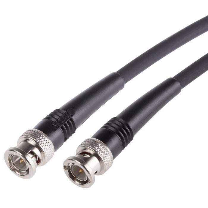 Radiall Male BNC to Male BNC, 500mm, RG59 Coaxial, Terminated75 Ω