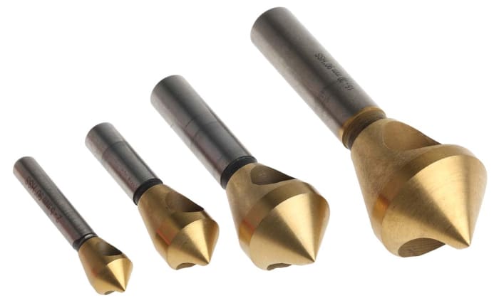 RS PRO HSS Countersink Drill Bit Set, 2mm Head, 90°, 4 Piece(s)