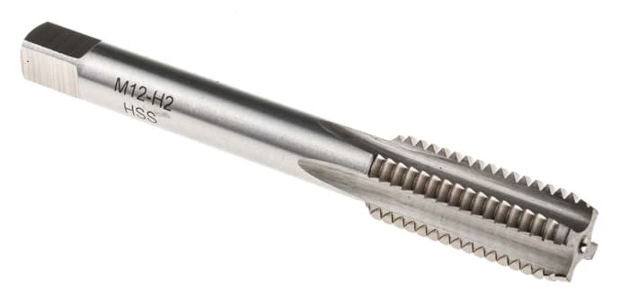 Jeu de tarauds M12, pas de 1.75mm, Métrique, HSS, Taraud à main