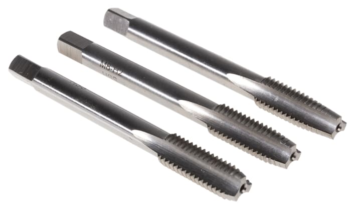 Jeu de tarauds M8, pas de 1.25mm, Métrique, HSS, Taraud à main