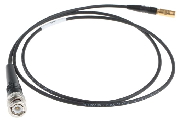 Radiall Male BNC to Male SMB, 1m, RG174 Coaxial, Terminated50 Ω