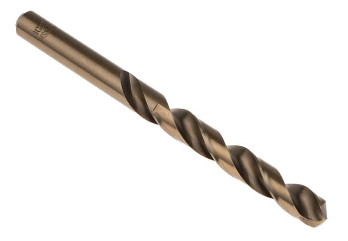RS PRO HSCo Twist Drill Bit, 10.2mm Diameter, 133mm Overall