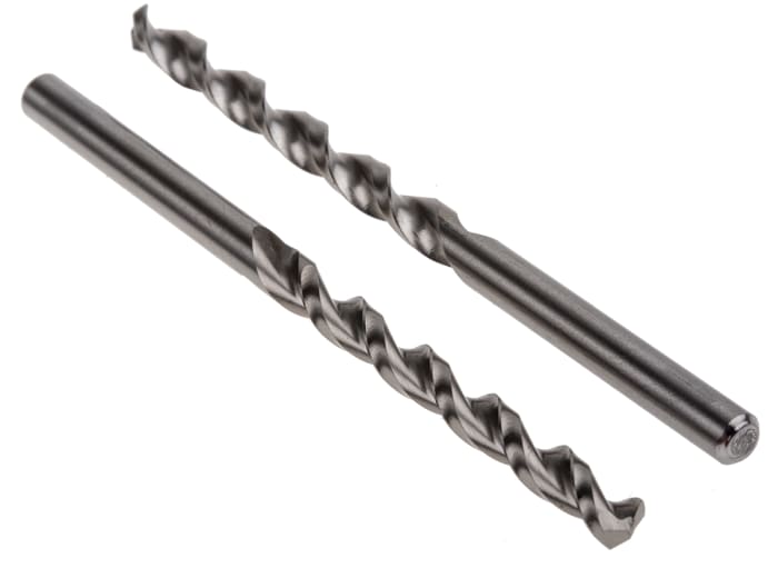 RS PRO HSS Twist Drill Bit, 4.5mm Diameter, 80mm Overall