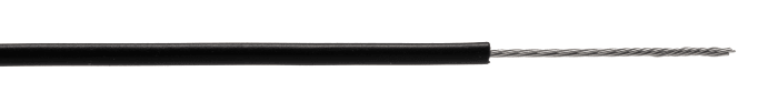 RS PRO Black Hook Up Wire, 26 AWG, 7/0.16 mm, 0.16 mm core strands, 305 m, Polyvinyl Chloride, Polyvinyl Chloride