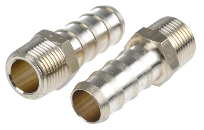Legris Pneumatic Fitting Brass Pipe Fitting Threaded Threaded Adapter, Male BSPT 9.53 mm to Male