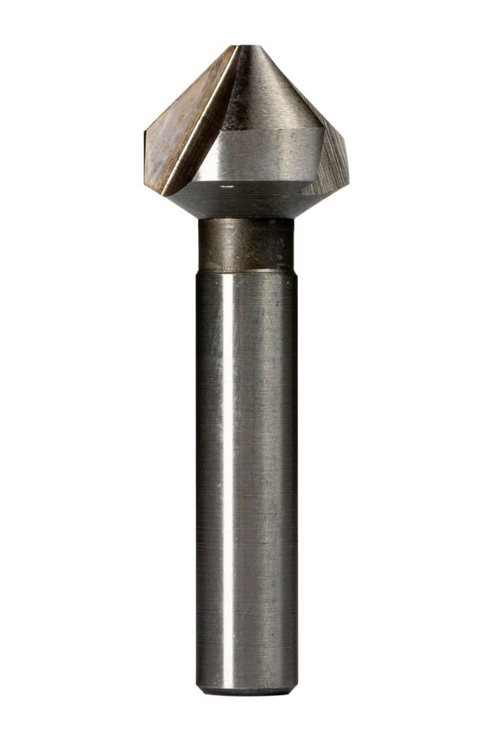 Juego de avellanadores cónicos a 90° RS PRO, HSS, cabezal de 6.0mm de 3 ranuras, 6 piezas