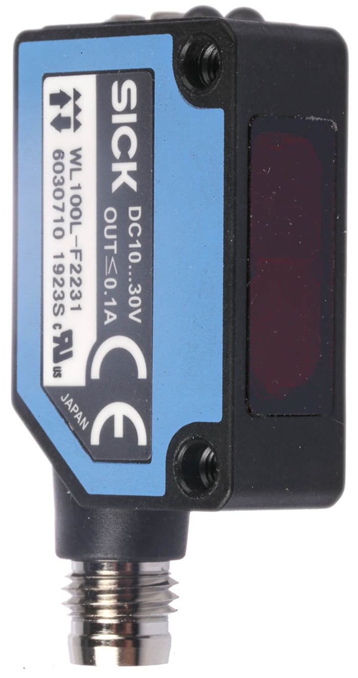 SICK Retroreflective Photoelectric Sensor, Block Sensor, 0.08 → 12 m Detection Range