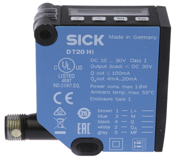 DT20, Sick, Time-of-flight laser distance sensor / with reflector /  high-precisi